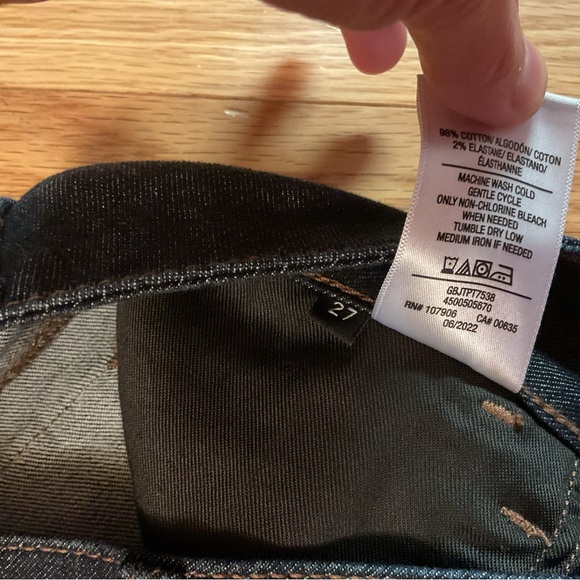 New Hudson Collin Tarpit Jeans Dark Wash Mid Rise Skinny Ankle Jeans Denim - Picture 7 of 16